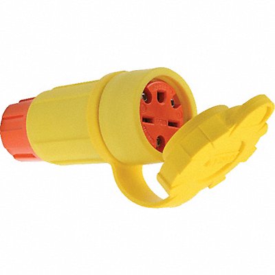 PASS  SEYMOUR 15W49AM Straight Blade Connector 15 A Yellow