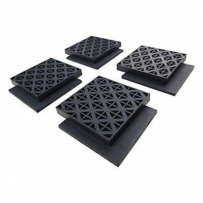 GRAINGER 852GL7 Vibration Isolator Pad 4 L 45/64 H PK4