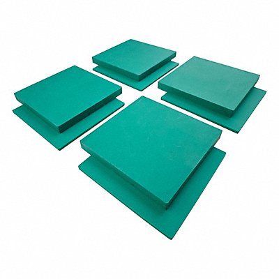 GRAINGER 852GM1 Vibration Isolator Pad 6 L 51/64 H PK4