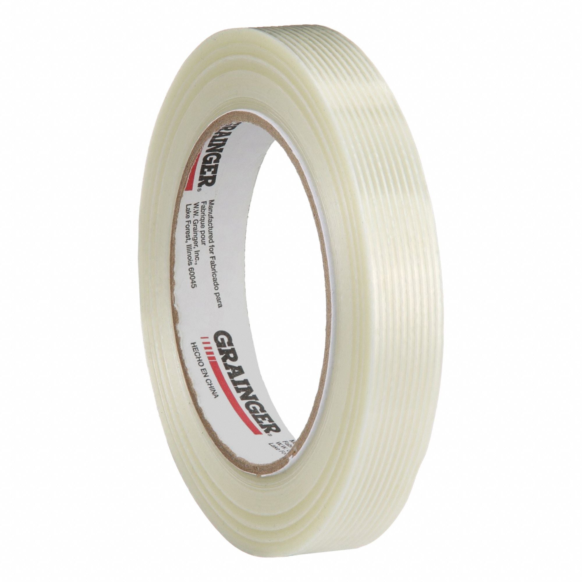 GRAINGER 852GX2 Strapping Tape 3.9 mil Clear PK48