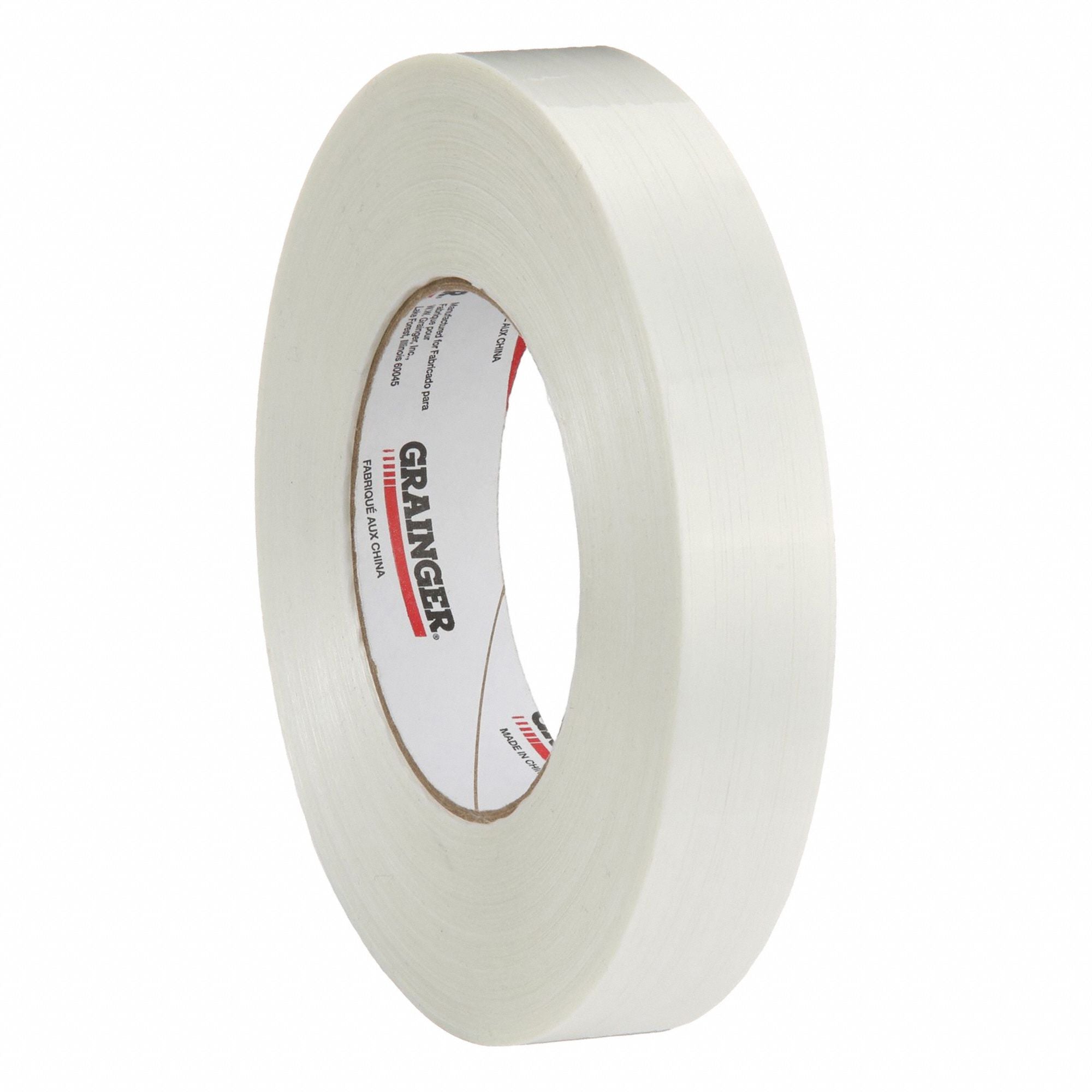 GRAINGER 852GX9 Strapping Tape 7.8 mil White PK36