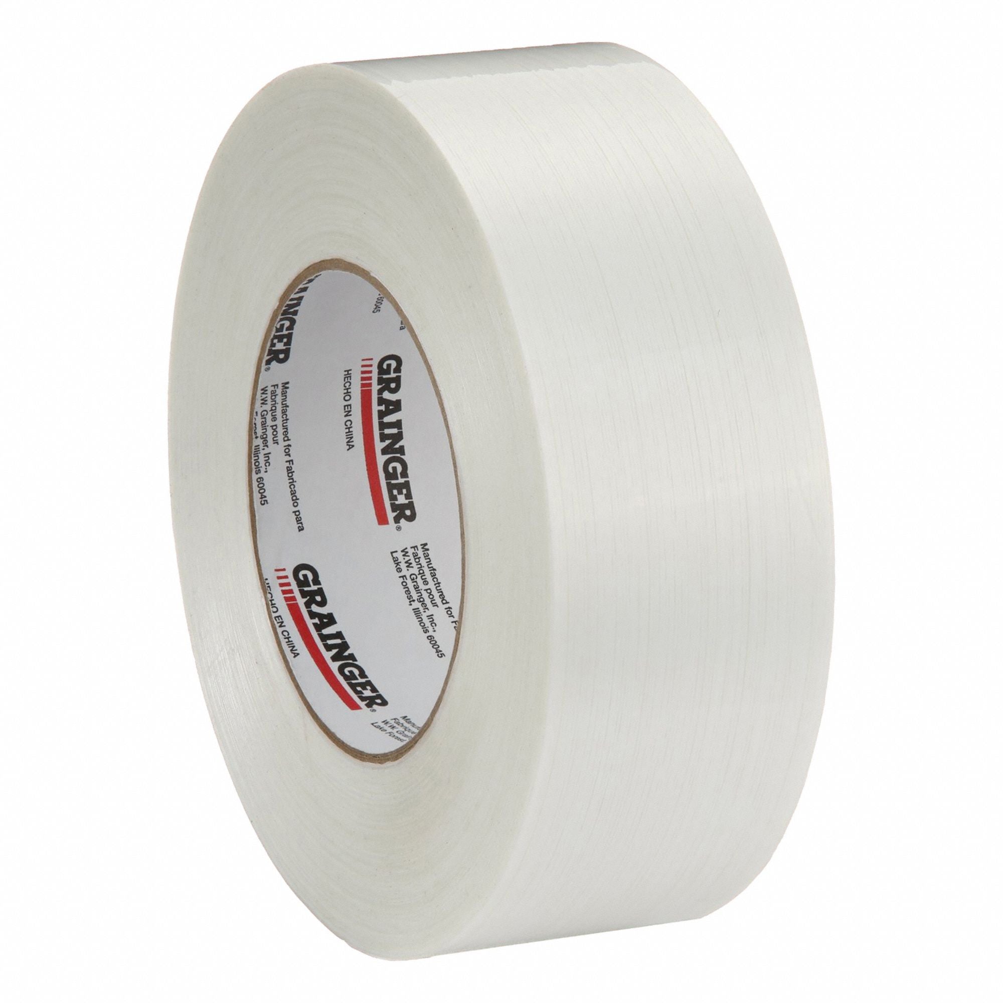 GRAINGER 852GY0 Strapping Tape 7.8 mil White PK24