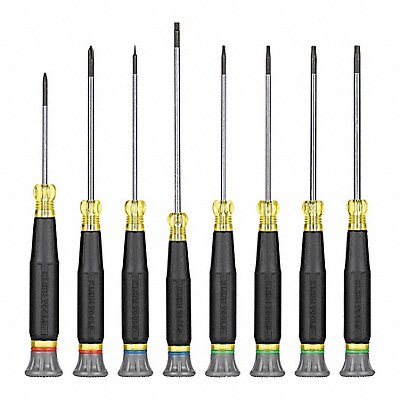 KLEIN TOOLS 85617 Precision Screwdriver Set 8 Pc