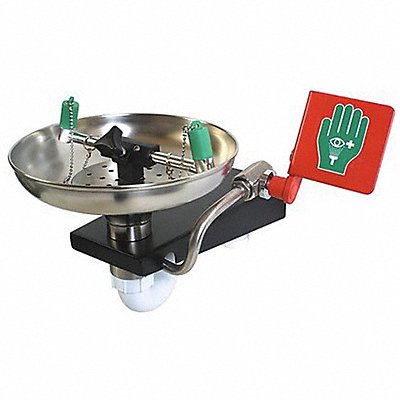 HUGHES SAFETY 85GEW Eye/Face Wash Station Wall Silver