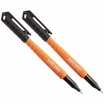 KLEIN TOOLS 861002 Permanent Marker Ultra Fine Tip BK PK2