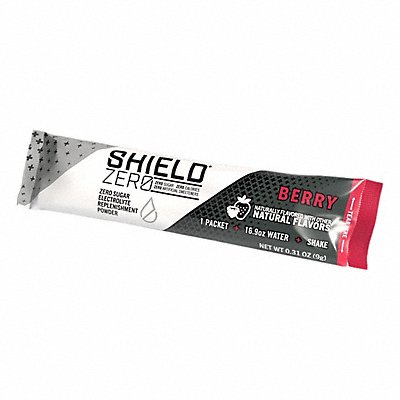 SHIELD ZERO Z20101100BR Sports Drink Mix Berry 0.3 oz 16.9 oz