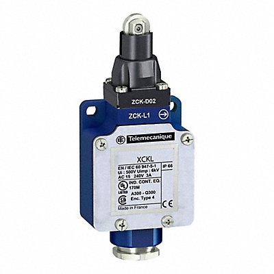 TELEMECANIQUE SENSORS XCKL102H7 Limit Switch Roller Plunger 1NO/1NC
