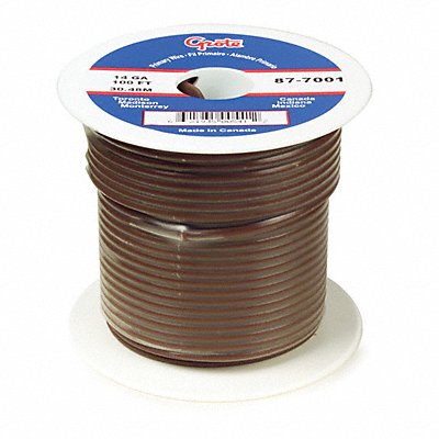 GROTE 878001 Primary Wire 16 AWG 1 Cond 100 ft Brown