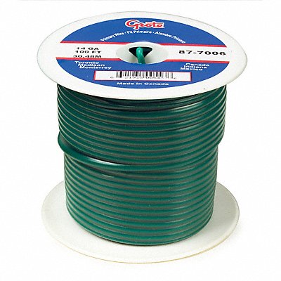 GROTE 878006 Primary Wire 16 AWG 1 Cond 100 ft Green