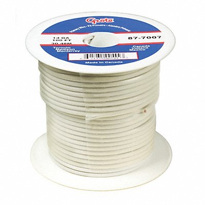 BATTERY DOCTOR 879107 Primary Wire 22 AWG 1 Cond 100 ft White