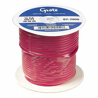 GROTE 875200 Automotive Wire 10 AWG Red 100 ft