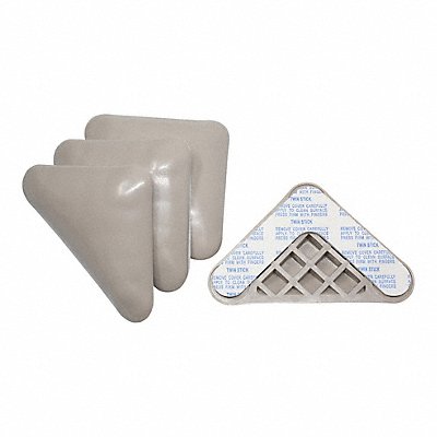 MASTER Castor 87006 Furniture Glides SelfStick Tri 4-1/2 PK4