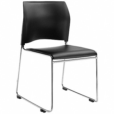 NATIONAL PUBLIC SEATING 87101110 Stacking Chair Vinyl 30-3/4in H Chrome