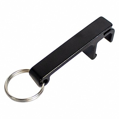 LUCKY LINE PRODUCTS 87710 Bottle Opener Split Key Ring Black PK10