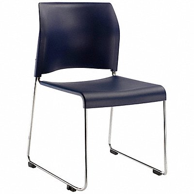 NATIONAL PUBLIC SEATING 88041104 Stacking Chair Navy Blue Seat 20 in W