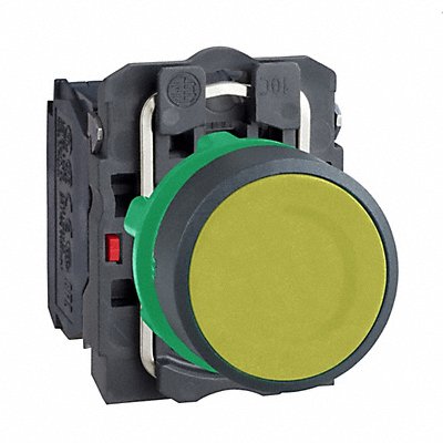 SCHNEIDER ELECTRIC XB5AA55 H7079 Flush Push Button Operator Non Illuminated Yellow 1NO/1NC