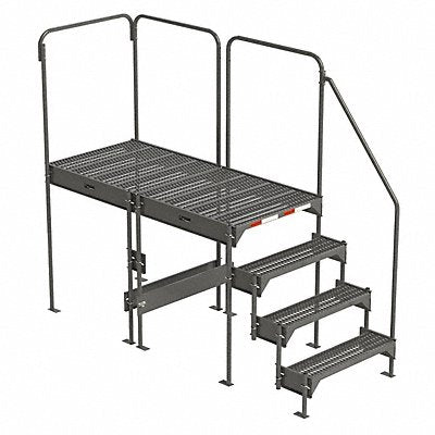 GRAINGER CW74546 Custom Work Platform Adjustable Ht Stl 45 In H