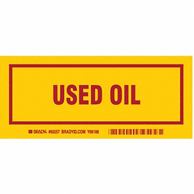 BRADY 60257 DOT Handling Label Waste 7 Label W PK25