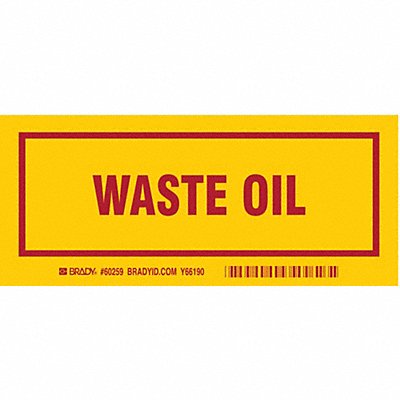 BRADY 60259 DOT Handling Label Waste 7 Label W PK25