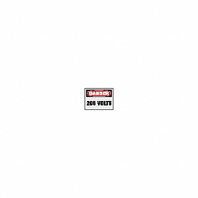 BRADY 21009LS Reflective Label 3.5x5in Reflective Sheeting PK8
