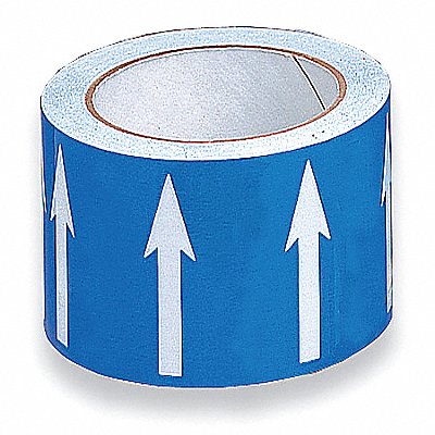 HARRIS INDUSTRIES DA3WB Arrow Tape Blue 4in W 54ft Roll L
