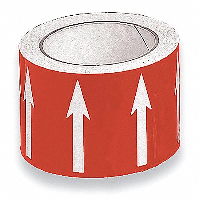 HARRIS INDUSTRIES DA3 Banding Tape Red 4in W 54ft Roll L