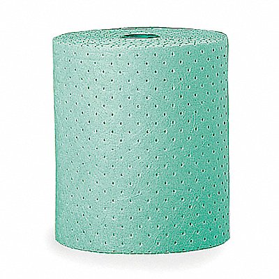 GRAINGER 23731G Absorbent Roll Chem/Hazmat Green 150ft L