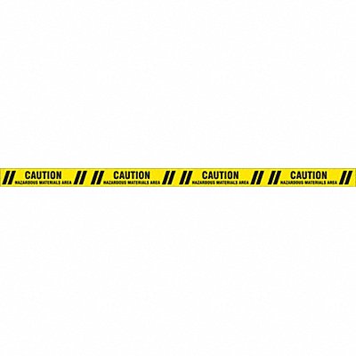 GRAINGER 8AFH1 Floor Tape Black/Yellow 3 inx60 ft Roll