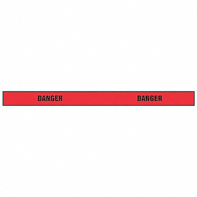 GRAINGER BLACKONREDTAPE Barricade Tape Red 180 ft L 2 in