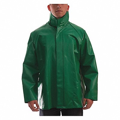 TINGLEY J41008 Chemical Splash Jacket PVC Green 4XL