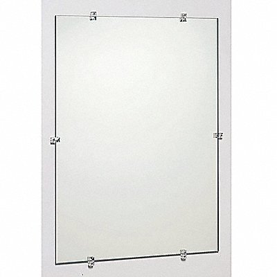 SEE ALL INDUSTRIES G3672 Frameless Mirror 72 in W 36 in H