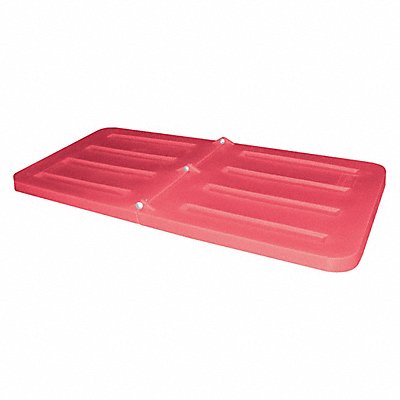 GRAINGER 13LIDRED Tilt Truck Lid Red Fits 1/3 cu yd.