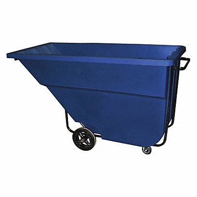 GRAINGER 11CUSBLUE Tilt Truck Medium-Duty 1-1/8 cu yd Blue