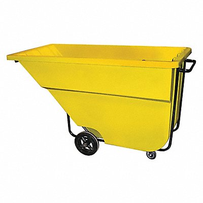 GRAINGER 11CUSYELLOW Tilt Truck Medium-Duty 1-1/8 cu yd Yellow