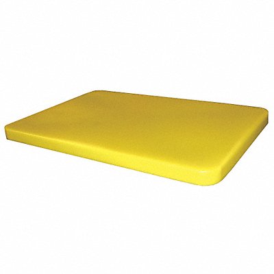GRAINGER PBL8YELLOW Cube Truck Lid Yellow Fits 10 cu ft.