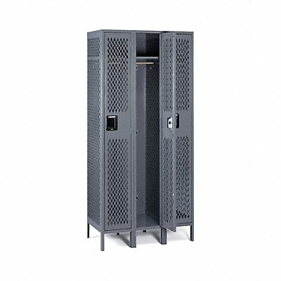 TENNSCO VSL1218723MEDGrey Wardrobe Locker 1x3Locker Grey 78 x36 x18 Assm
