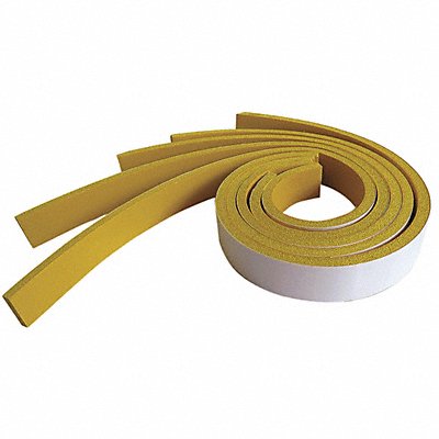 GRAINGER 8ATV3 Adhesive Foam Strip Yellow 4 In PK5