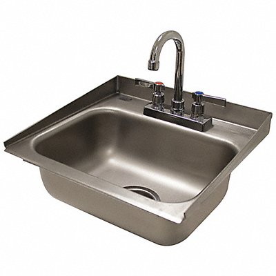 GRAINGER DI130 Sink w Faucet Rect 14 x10 x5