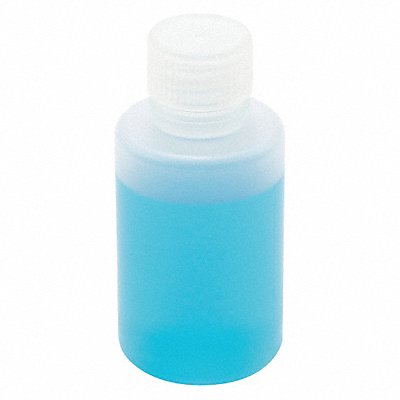 LAB SAFETY SUPPLY 8AX98 Bottle 99 mm H Clear 50 mm Dia PK12