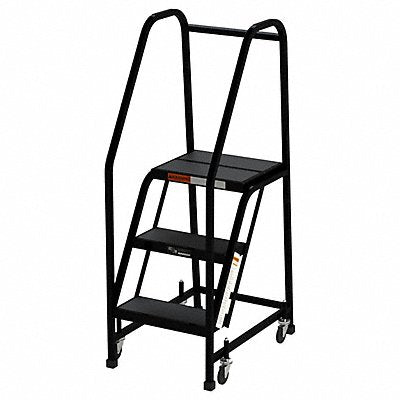 EGA F005BL Rollng Ldr Assembled Handrail Platform 30in H