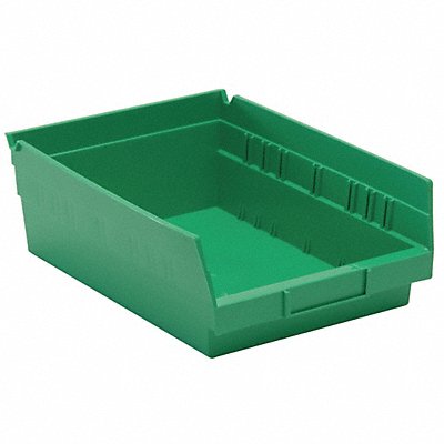 QUANTUM STORAGE SYSTEMS QSB107GN F0615 Shelf Bin Green Polypropylene 4 in