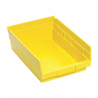 QUANTUM STORAGE SYSTEMS QSB107YL F0615 Shelf Bin Yellow Polypropylene 4 in