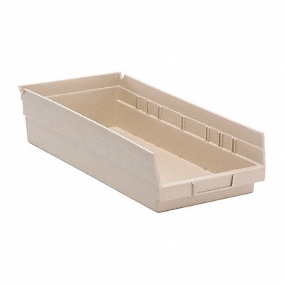 QUANTUM STORAGE SYSTEMS QSB108IV F0619 Shelf Bin Ivory Polypropylene 4 in
