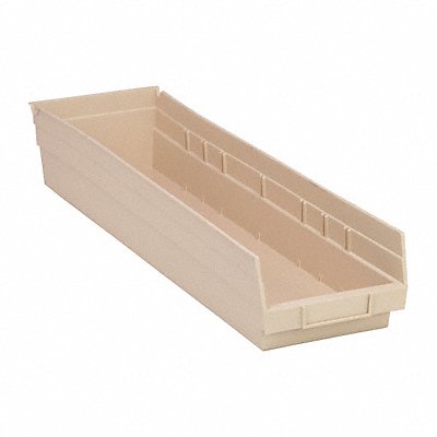 QUANTUM STORAGE SYSTEMS QSB106IV F0622 Shelf Bin Ivory Polypropylene 4 in