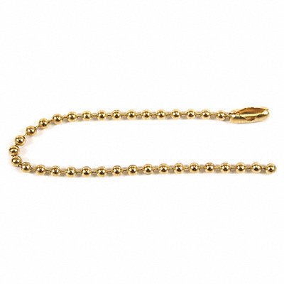 C.H. HANSON 8C899 Beaded Chain 4 1/2 in L Brass PK25