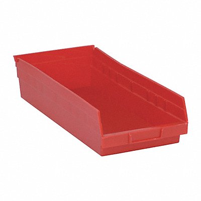QUANTUM STORAGE SYSTEMS QSB108RD F0619 Shelf Bin Red Polypropylene 4 in