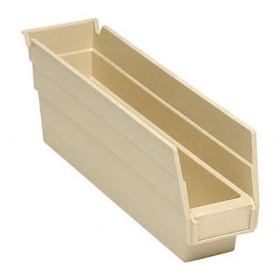 QUANTUM STORAGE SYSTEMS QSB100IV F0612 Shelf Bin Ivory Polypropylene 4 in