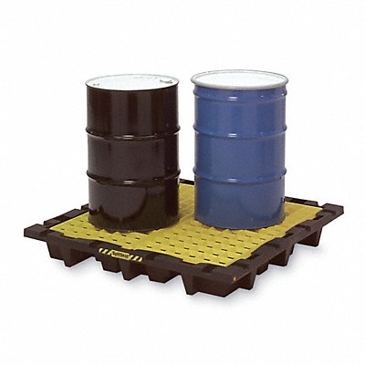 GRAINGER 1646P Drum Spill Containment Pallet 4 Drum 6k lb.