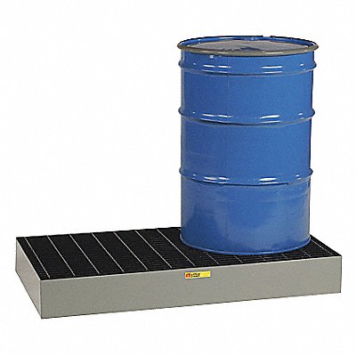 LITTLE GIANT SSB5125 Drum Spill Containment Grey 2 Drum 33 Gal.