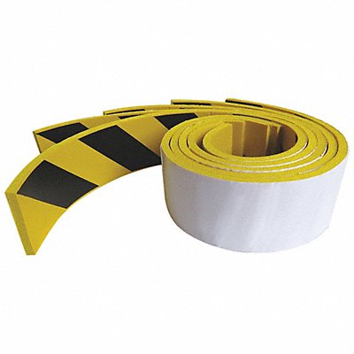 GRAINGER 9T178 Adhesive Foam Strip BL/Yel 2 In PK5